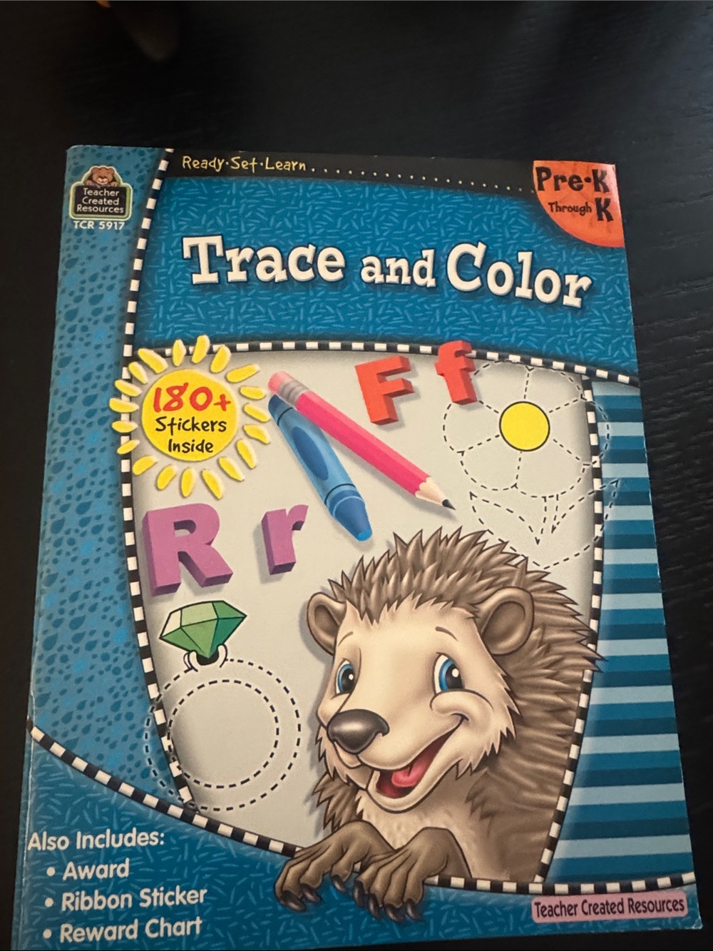 Trace and Color Workbook - Blue